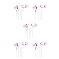 thumbnail image 3 of Kearding Auriculares con cable Auriculares intrauditivos con reducción de ruido con conector de 3,5 mm Rose+Red Type2 NO2, 3 of 6