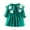 Green, variant on Elegant Girls Fashion Dress with Floral and Pearl Pleated Design for Stylish Occasions