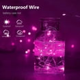 thumbnail image 3 of Fairy Lights EXF 50 LED, color rosa, funciona con pilas de 16 pies, paquete de 4, 3 of 6