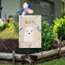 Yayeee Garden Flag 12" x 18" Double Sided Outdoor Yard Lawn Holiday Decorations, Halloween Ghosts