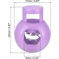 thumbnail image 2 of Cord Locks, 30 Pack Ball Spring Toggle Stopper for Drawstring Bag Shoelaces, Light Purple, 2 of 5