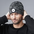 thumbnail image 3 of Gorro De Lana Led Con Luz, Gorro De Faro Recargable Usb Unisex, Gorro Led De Punto Ajustable Con Brillo De 3 Niveles Para Correr Al Aire Libre Advancent AP006005-00, 3 of 6