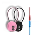thumbnail image 1 of Cerradura de contraseña de cable de acero circular, cerradura de galleta, mochila, maleta, estuche de lápices, mini cerradura de contraseña, 1 of 5