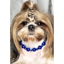 SPPB Royalty Pets Beaded Fashion Dog Collar, Blue