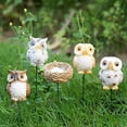 thumbnail image 6 of KGJQ Owl Garden Ornaments, Metal Rod Resin Sculpture for Succulents Potted Plants, Micro Landscape Animal Garden Stake Decor, Realistic Outdoor Yard Art Gardening Gift, 6 of 8