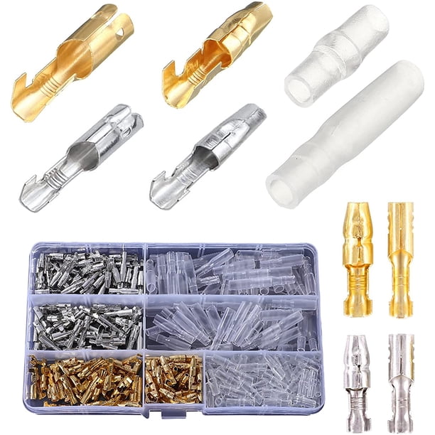 Lot De 100 Cosses Mâles Compatibles Connecteur ISO Femelle - Marque ADNAuto, Réf. 174248