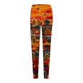 thumbnail image 5 of Hkoxplj Leggings for Women Halloween Leggings High Waisted Leggings Soft Stretchy Full Length Footless Pants Pumpkin Bat Spider Print Fall Winter Cute Leggings for Daily Wear Yoga Workout Leggings, 5 of 5