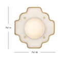 thumbnail image 5 of 48410LTP-LL Hinkley Lighting Howe - 5W 1 LED Small Wall Sconce-7.5 Inch Tall and 7.5 Inch Wide-Light Taupe Finish, 5 of 7