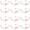 thumbnail image 1 of Jinsinto 12 Pack Clear Safety Glasses with Rubber Inserts on Nose and Ears for Safe Protection - Safety Glasses Safety Goggles Lab Goggles Scratch Resistant Lenses - PPE Safety Glasses, 1 of 5