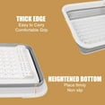 thumbnail image 3 of Zootealy Dish Drying Rack Collapsible Folding Dish Rack for Easy Storage Water Drainer Sectional Cutlery Portable Dinnerware Basket for Kitchen RV Campers, 3 of 8