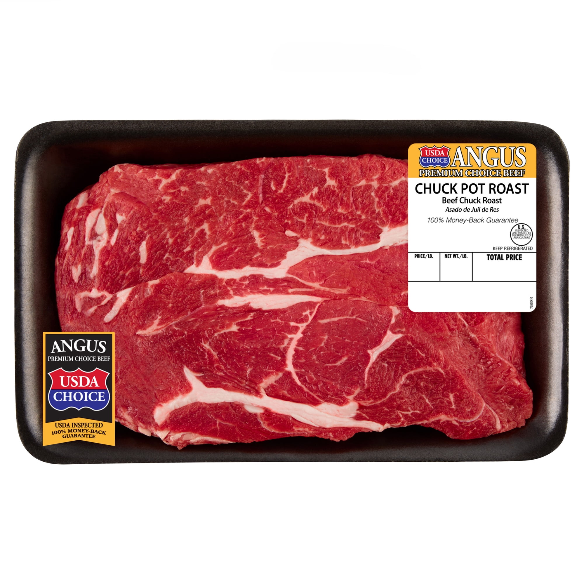 Chuck Roast, Choice Angus Beef, Tray, Fresh, 2.00 - 2.75 lb