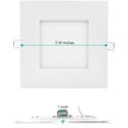 thumbnail image 5 of Luxrite 6" Square LED Recessed Lighting, Color Temperature Selectable 2700K / 3000K / 3500K / 4000K / 5000K, 16-Pack, 5 of 5