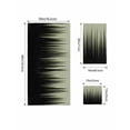 thumbnail image 4 of Sage Green Black Ombre Towel Set of 3, Soft Microfiber Bath Towels, Hand Towel, Washcloths, Modern Abstract Striped Gradient Quick-Dry Absorbent Towels for Bathroom Kitchen Hotel Beach Gym Spa, 4 of 7