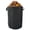 500L 80*100cm, variant on Yard Leaf Bags,Heavy Duty Reusable Collapsible Lawn Garbage Can Portable Self-Standing with Reinforced Handles, Black