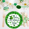 thumbnail image 6 of Kyusrd St. Patrick'S Day Desktop Shamrocks Decorations，Disposable Tableware-9Inch 20Pcs Paper Plates, 6 of 6