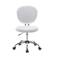 thumbnail image 3 of Porthos Home Elsy Mesh Upholstered Armless Office Chair with Chrome Roller Base, 3 of 8