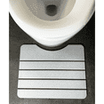thumbnail image 3 of Modern Diatomite Stone Toilet Contour Mat in Gray, 3 of 6