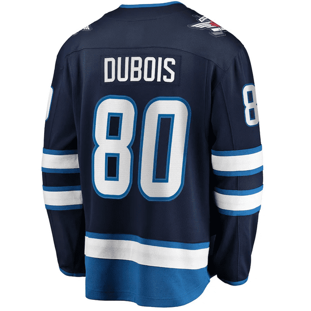 Pierre-Luc Dubois looks pretty, pretty good in a Winnipeg Jets jersey