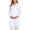 White, variant on Women's Maternity Long Sleeve Lab Coat Turn-Down Collar Button-Front Work Uniform with Pockets for Clinic Healthcare Nursing Attire Solid Color (White, 3XL).
