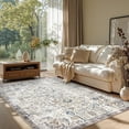 thumbnail image 1 of Area Rug x Vintage Rug Indoor Washable Rug Retro Accent Rug Distressed Carpet Multi Floral Print Country Boho Rug Non Slip Kitchen Bedroom Living Room Dining Room Office, 1 of 9