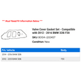 thumbnail image 2 of Valve Cover Gasket Set - Compatible with 2012 - 2016 BMW 328i F30 2013 2014 2015, 2 of 2