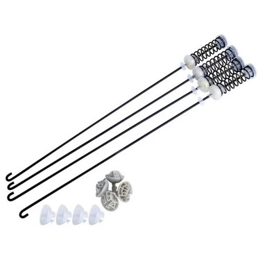 4-Pack Washer Suspension Rod Kit By Precision Auto Labs – Fits Whirlpool, Kenmore, Maytag (W10780045, W10821956)