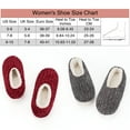 thumbnail image 2 of cosyone1997 2-Pair Women's Soft House Slippers, Fuzzy Cozy Warm Indoor Sock Shoes, Unique Birthday Gifts for Mom Grandma Girlfriend, 2 of 5