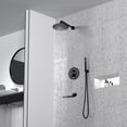 thumbnail image 3 of CASAINC 1-Spray Pattern 10 in. Round Wall Mount Shower System with Tub Faucet Matte Black, 3 of 5