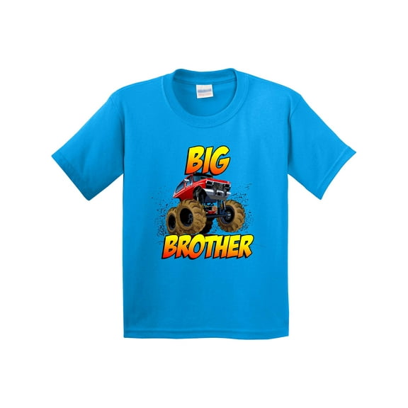 Inktastic Big Brother Monster Truck Youth T-Shirt
