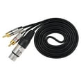 thumbnail image 2 of Cable XLR a 2 , XLR a cable dual, XLR a 2 Cable de audio de , cable 4N OFC, para micrófono mezcdo 15 millones Macarena RCA macho macho XLR hembra, 2 of 8
