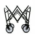 thumbnail image 4 of GDF Studio Minimeetall Collapsible Utility Wagon, Dual-Layer Expandable Storage Cart with 360° Wheels, Black, 4 of 11