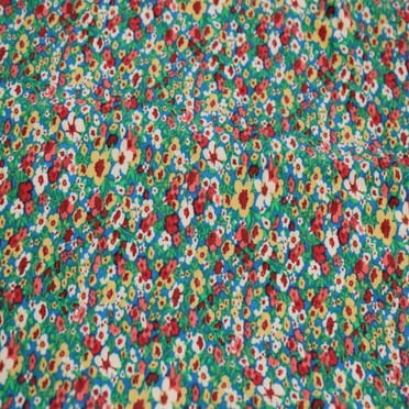 Teal Yellow  60" Wide Poly Rayon Spandex Printed Jersey Knit Fabric by The Yard for Apparel, Clothing, Headbands, Accessories, Decorations, and DIY Projects.