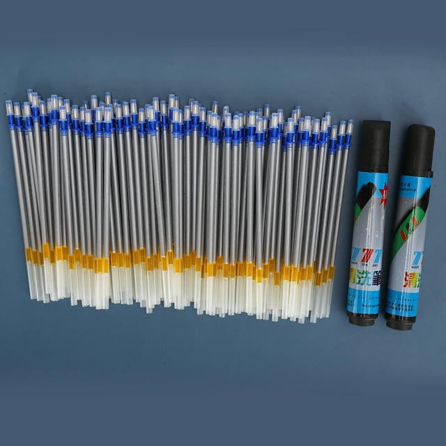 Fabric Marker Pen Refill 2Pcs Water Erasable Pen 100Pcs Refill Leather Craft Cleaning Patchwork Marking Tool
