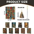 Hilehuti Christmas Clearance Hangs,2024 Christmas Countdown Calendar Book Lovers Book Gift