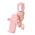 thumbnail image 3 of Corredor de cochecito, soporte para teléfono, soporte de teléfono flexible soporte de almacenamiento estable Organizador de almacenamiento de gancho Rosa, 3 of 8