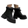 thumbnail image 1 of Bottes de Randonnée de Travail pour Femmes Imperméables Bottes d'Hiver pour la Neige à Lacets Chaudes Bottillons de Marche d'Extérieur, 1 of 9