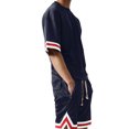 thumbnail image 3 of Ma Croix Mens Mesh Short Sleeve T-Shirt Urban Fashion Hip Hop Crew Neck Tee Sports Activewear, 3 of 5