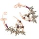 thumbnail image 3 of 1 Pair Leaf Elf Clip Earrings Elegant Hanging Earrings Fairy Jewelry Cuff Earrings, 3 of 4