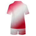 thumbnail image 4 of Ensembles de Pyjama pour Femmes, Shorts pour Femmes, Blouse Décontractée à Col Rabattu Manches Courtes Pantalon Court Ensemble de Pyjama, 4 of 8