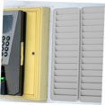 thumbnail image 4 of HUGFEG Material Card Rack Vertical Business Card Holder Wall Mount Rack Badge Card Holder Time Card Slot Pyramid Time Rack Time Clock Card Holder Attendance Cards Storage Rack Wall Pocket U2536-21774, 4 of 9