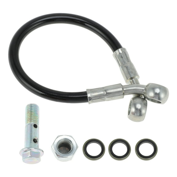 Unique Bargains Motorcycle Brake Clutch Oil Hose Line 25cm Universal Brake Line for Most Motorcycles Dirt Bikes ATVs for Honda for Yamaha for Kawasaki for Suzuki