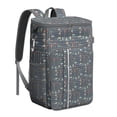 thumbnail image 1 of Earthy Bohemian Style Insulated Backpack Cooler - 20L Soft Cooler Bag, Boho Chic for Camping, 1 of 6