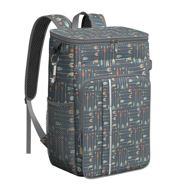 Sac Isotherme de Style Bohème Terreux - Glacière Souple 20 L, Boho Chic pour le Camping