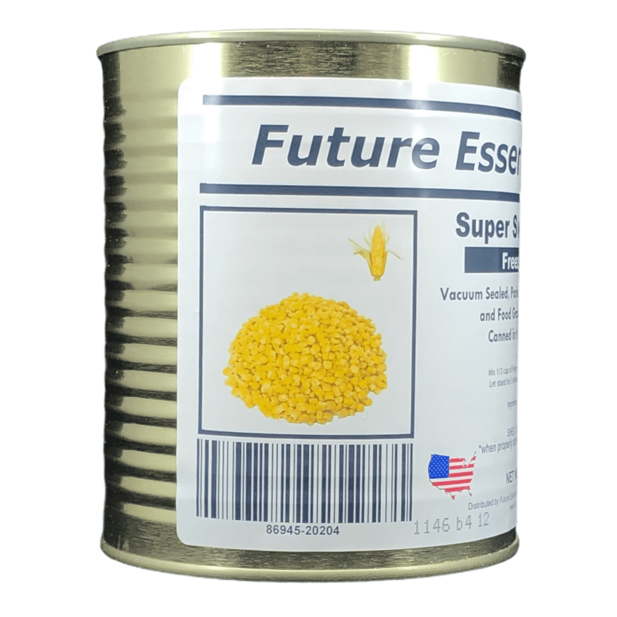 Future Essentials Freeze Dried Long Shelf Life Emergency Food Sweet Corn #2.5/4.5oz/Can- 12 Cans