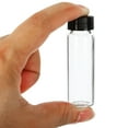 thumbnail image 4 of Unique Bargains 15mL Reagent Media Bottle 24 Pack Round Glass Storage Bottles Plastic Screw Cap for Lab Home, Clear, 4 of 5