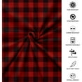 thumbnail image 4 of 100 Percent Cotton Double Brushed Flannel Sheet Set - 170 GSM Heavyweight, Deep Pockets Buffalo Red - Queen, 4 of 5