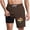Brown, variant on DODADAWANJ Mens Swimming Trunks with Liner Big and Tall 5 Inch Board Shorts Fashion Hawaiian Print Beach Short with Pockets Brown XL