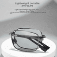 thumbnail image 2 of Gafas de sol plegables fotosensibles que cambian de color para conducir para hombres, marco de aleación, gafas de sol polarizadas cuadradas para exteriores para conducir a prueba de sol, 2 of 5
