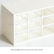 thumbnail image 5 of Caja de 9 cajones para guardar joyas - A prueba de polvo, de plástico transparente, organizador de sobremesa - para artículos de papelería/accesorios, 5 of 7