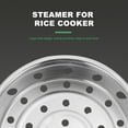 thumbnail image 4 of 1pc Stainless Steel Steamer with Single Handle for Cooking Pot Electric Cooker, 4 of 6